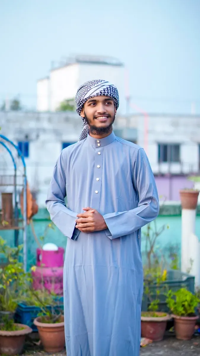 প্রিমিয়াম নেভি ব্লু Saudi Jubba - Image 5
